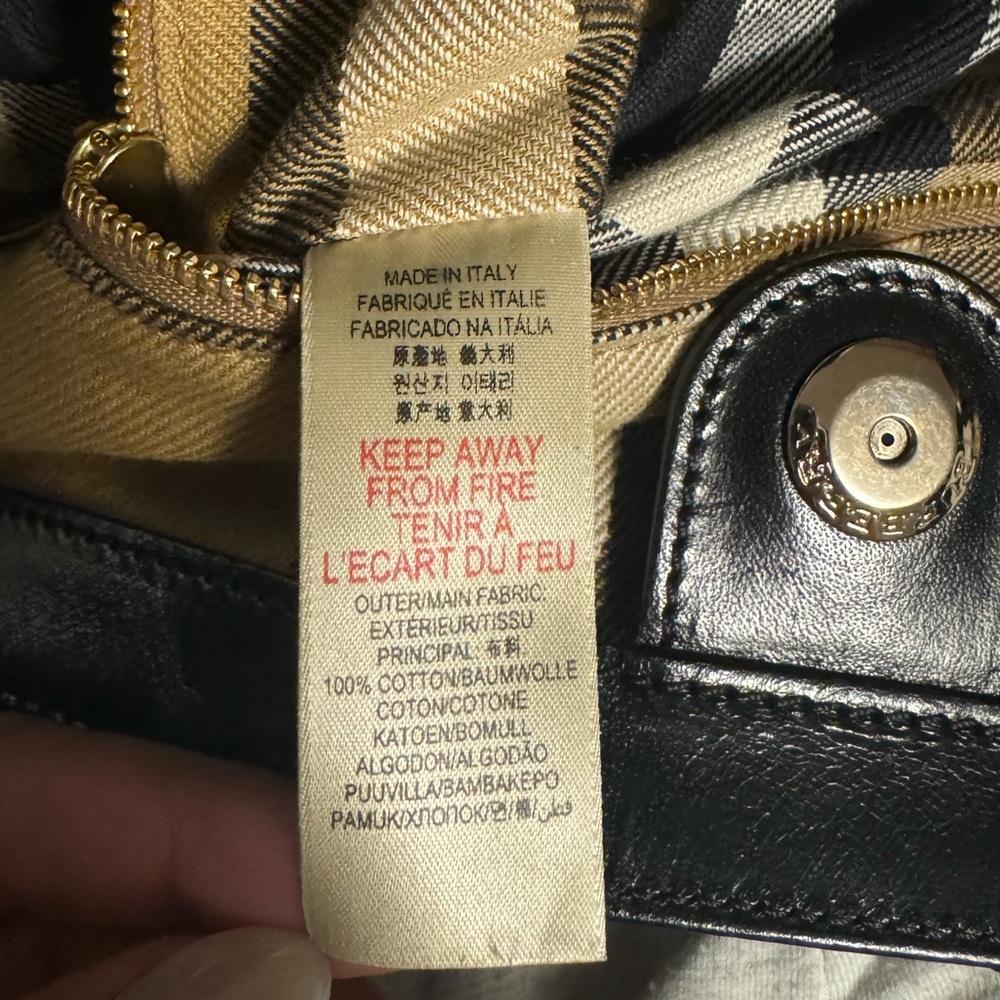 BURBERRY Canvas House Check Tote - Picture 9 of 9